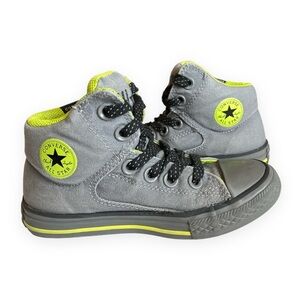 Converse All Star Chuck Taylor Unisex Size 12 Gray Lime Green‎ Shoes